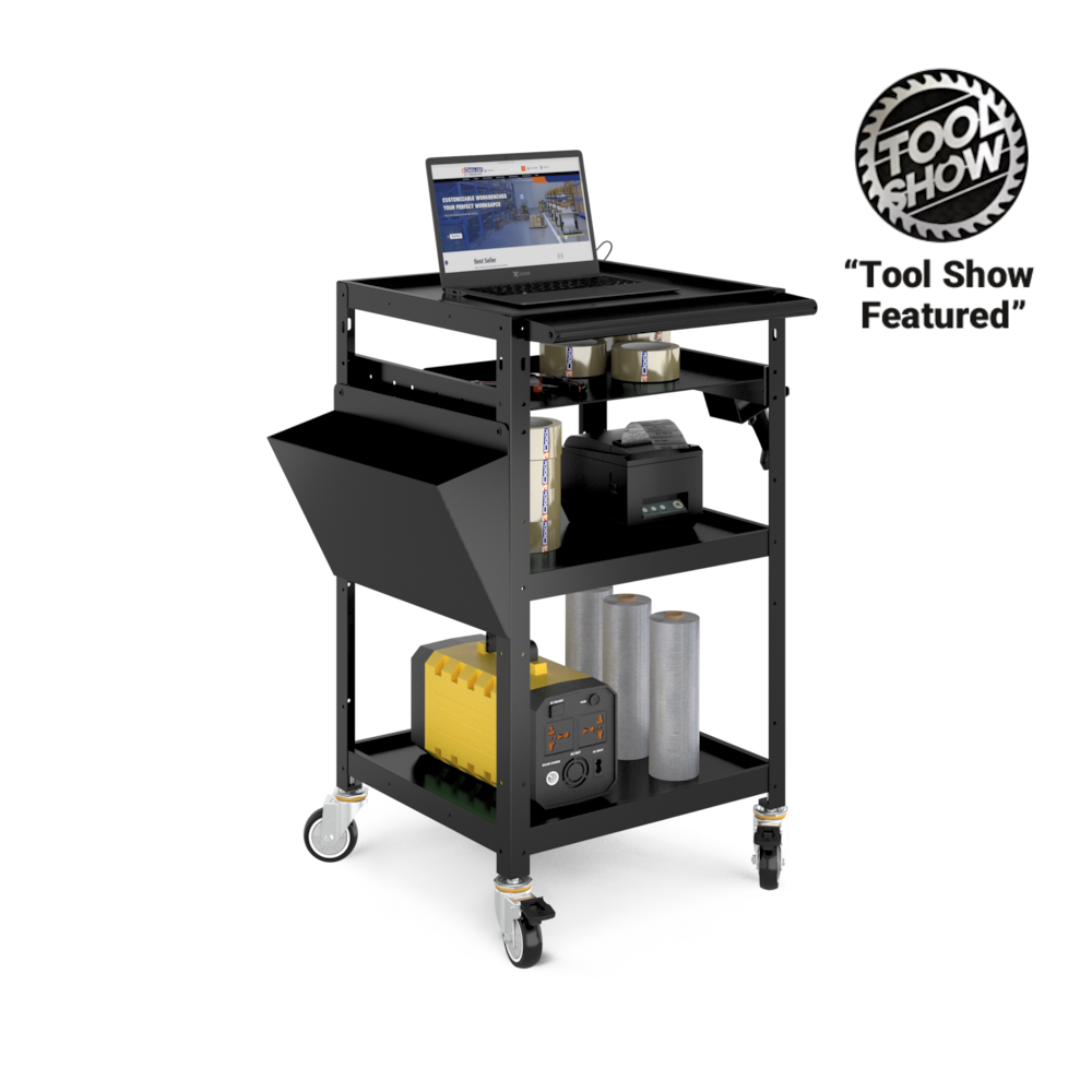 Mobile Workstation Cart_4Dock